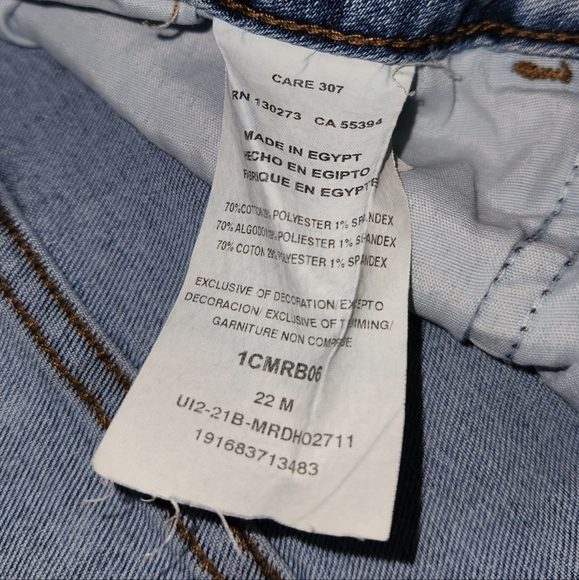 Lee Mid-rise Bermuda Denim Shorts Size 22 - Picture 4 of 11